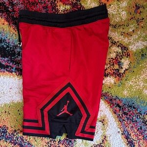 Jordan Kids Red and Black Shorts